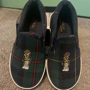 Polo Tartan slip ons